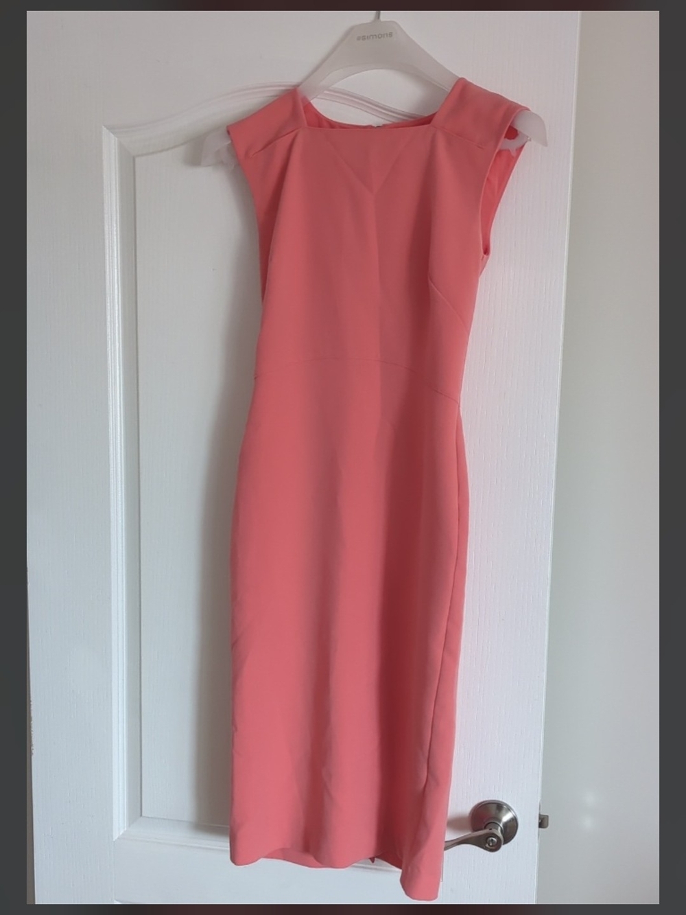 BANANA REPUBLIC Coral Pink Sheath Dress Size 0 | Like New